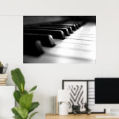 TOETSENBORD VAN PIANO POSTER (Thuiskantoor)