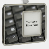 Toetsenbord Verzilverd Omlijst Ornament (Rechts)