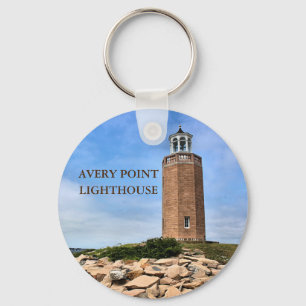 Toetsenbord voor Avery Point Lighthouse Connecticu Sleutelhanger