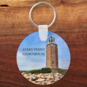 Toetsenbord voor Avery Point Lighthouse Connecticu Sleutelhanger (Voorkant)