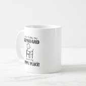 Toetsenbord voor fijne plek koffiemok (Voorkant links)