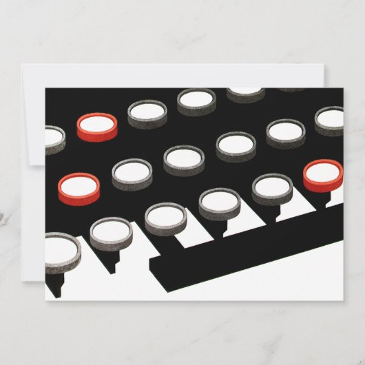  toetsenbord voor oude, gefaseerde schrijfmachine  (Voorkant)