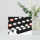 toetsenbord voor oude, gefaseerde schrijfmachine briefkaart (Staand voorkant)