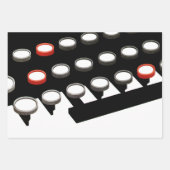  toetsenbord voor oude, gefaseerde schrijfmachine  inpakpapier vel (Voorkant 3)