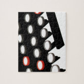 toetsenbord voor oude, gefaseerde schrijfmachine  legpuzzel (Verticaal)