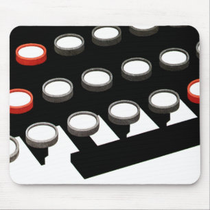  toetsenbord voor oude, gefaseerde schrijfmachine  muismat