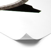  toetsenbord voor oude, gefaseerde schrijfmachine  poster (Hoek)