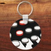  toetsenbord voor oude, gefaseerde schrijfmachine  sleutelhanger (Voorkant)