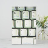 Toetsenbord voor schrijfmachines briefpapier (Staand voorkant)