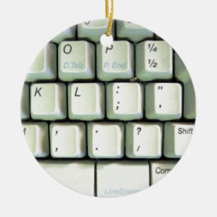Toetsenbord voor schrijfmachines keramisch ornament