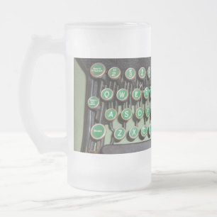 toetsenbord voor schrijfmachines matglas bierpul