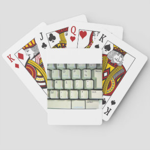 Toetsenbord voor schrijfmachines pokerkaarten