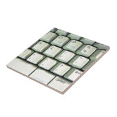 Toetsenbord voor schrijfmachines tegeltje (Zijkant)