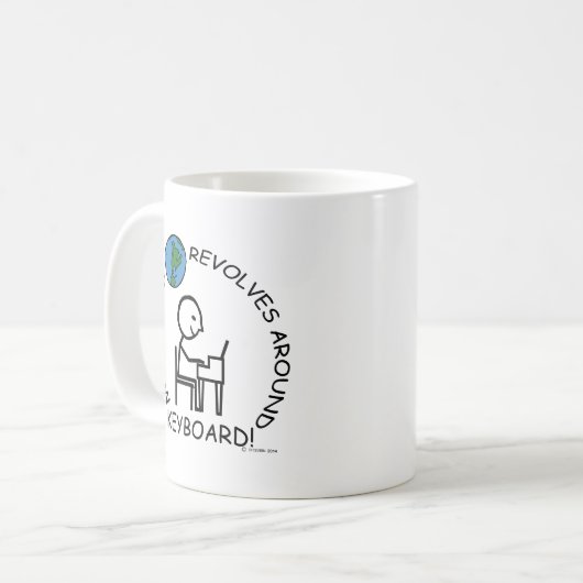 Toetsenbord - Wereld revolt rond Koffiemok (Voorkant links)