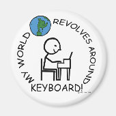 Toetsenbord - Wereld revolt rond Magneet (Voorkant)