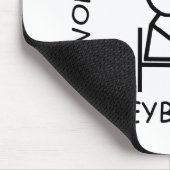 Toetsenbord - Wereld revolt rond Muismat (Hoek)