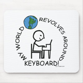 Toetsenbord - Wereld revolt rond Muismat