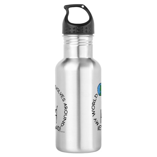 Toetsenbord - Wereld revolt rond Waterfles (Achterkant)