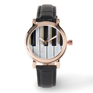 Toetsenbord - zwart en wit horloge