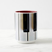 Toetsenbord - zwart en wit mok (Midden)