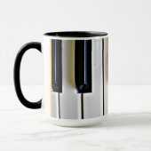 Toetsenbord - zwart en wit mok (Links)