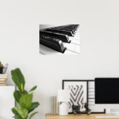 Toetsenbord - zwart en wit poster (Thuiskantoor)