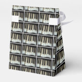 Toetsenbord (zwart-wit) bedankdoosjes (Achterkant)