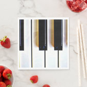 Toetsenbord, zwarte en witte toetsen servetten (Insitu)