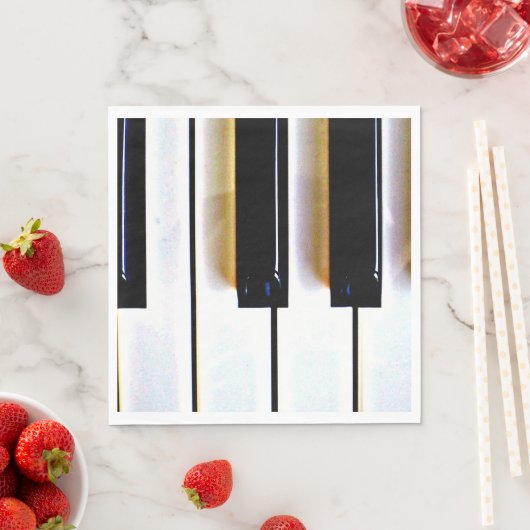 Toetsenbord, zwarte en witte toetsen servetten (Insitu)