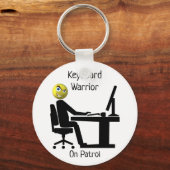Toetsenbordarrior op patrouille sleutelhanger (Voorkant)