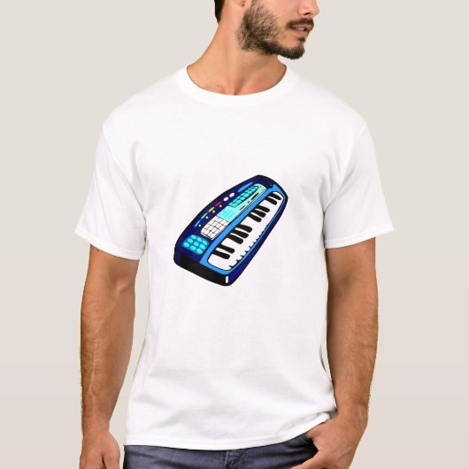 ToetsenbordElectricBlue T-shirt (Voorkant)