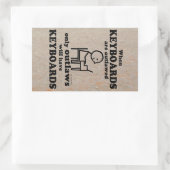Toetsenborden verworpen Rechthoekige Sticker (Tas)