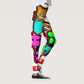 Toetsenbordkat Japanse YOROSHIKU-leggings Leggings (Rechts)