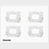 Toetsenbordknoppen computer rechthoekige sticker (Vel)