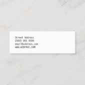 Toetsenbordknoppen Mini Visitekaartje (Achterkant)