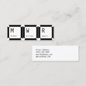 Toetsenbordknoppen Mini Visitekaartje (Voorkant / Achterkant)