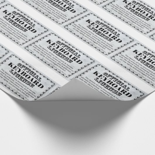 Toetsenbordlicentie Cadeaupapier (Hoek)