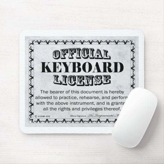 Toetsenbordlicentie Muismat (Met muis)