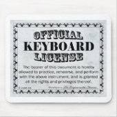 Toetsenbordlicentie Muismat (Voorkant)