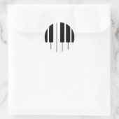 Toetsenbordontwerp Ronde Sticker (Tas)