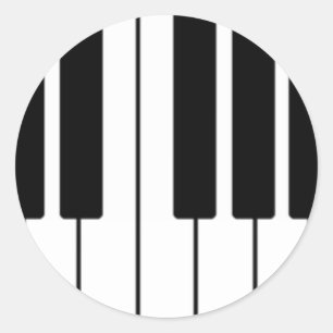 Toetsenbordontwerp Ronde Sticker