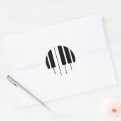 Toetsenbordontwerp Ronde Sticker (Envelop)