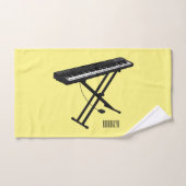Toetsenbordpianorafbeelding cartoon bad handdoek (Handdoek)