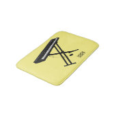 Toetsenbordpianorafbeelding cartoon badmat (Gekanteld)