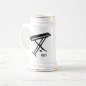 Toetsenbordpianorafbeelding cartoon bierpul (Voorkant links)