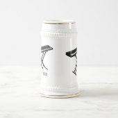 Toetsenbordpianorafbeelding cartoon bierpul (Center)