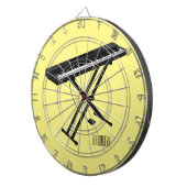 Toetsenbordpianorafbeelding cartoon dartbord (Voorkant Rechts)