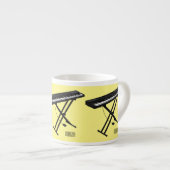 Toetsenbordpianorafbeelding cartoon espresso kop (Voorkant rechts)