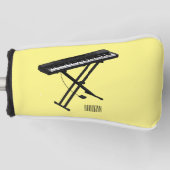 Toetsenbordpianorafbeelding cartoon golfheadcover (Voorkant)