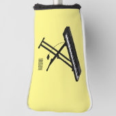 Toetsenbordpianorafbeelding cartoon golfheadcover (Draai 90)